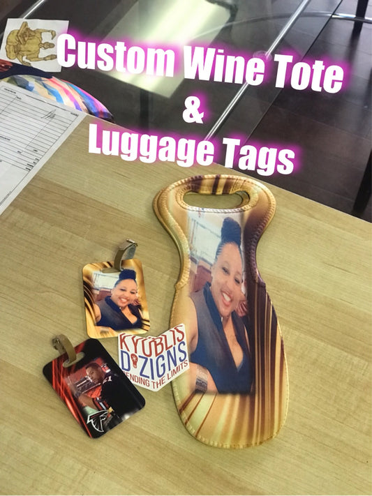 Customized Wine Bottle Bag/Holder - Kyublis DZigns