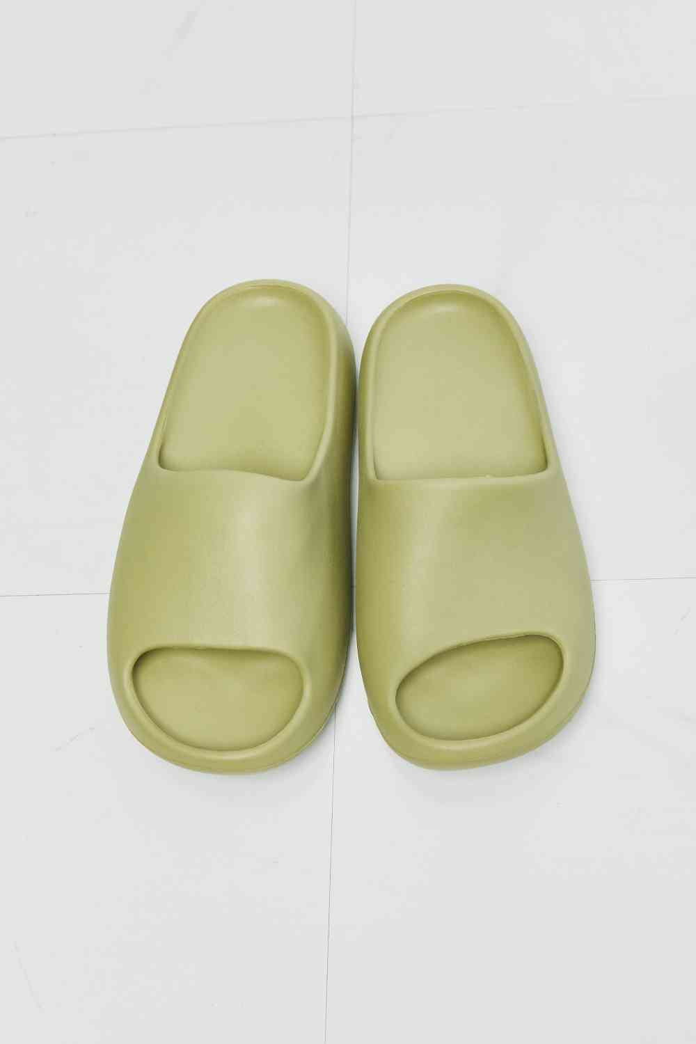 NOOK JOI In My Comfort Zone Slides in Green - Kyublis DZigns