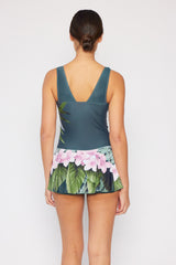 Marina West Swim Dress in Aloha Forest