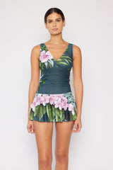 Marina West Swim Dress in Aloha Forest