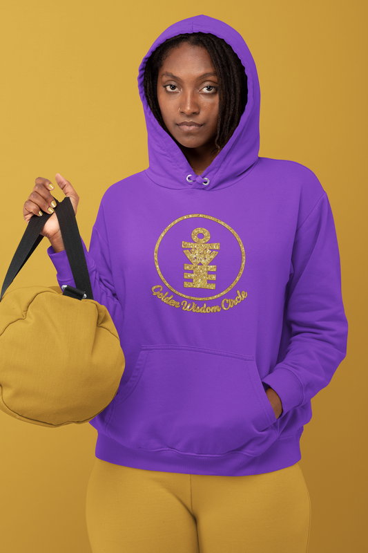 Golden Wisdom Circle - Bling Hoodie