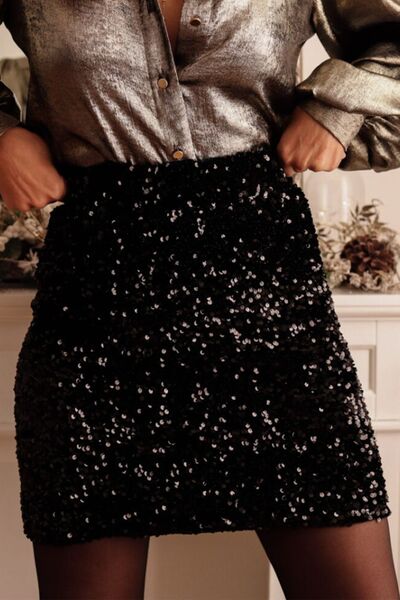 Sequin Mini Skirt - Kyublis DZigns